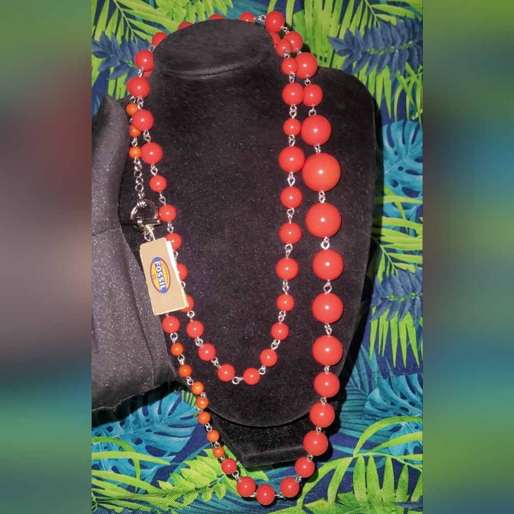 VINTAGE FOSSIL NECKLACE NWT